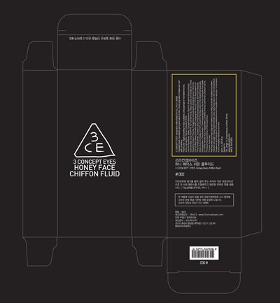 Image Of Carton (3 Concept Eyes Honey Face Chiffon Fluid 002 Carton)